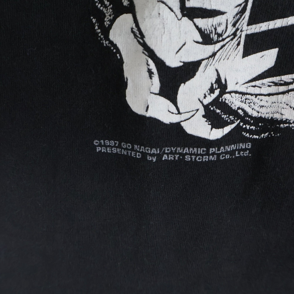 VINTAGE(ヴィンテージ) 90s DEVILMAN TEE デビルマン 両面プリント クルーネック 半袖Tシャツ カットソー ブラック