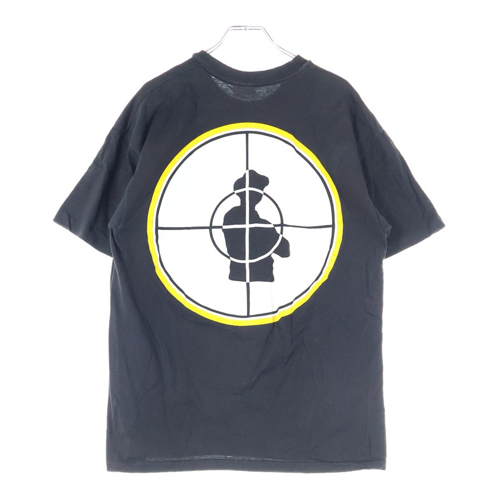 VINTAGE(ヴィンテージ) 80-90s VINTAGE PUBLIC ENEMY TARGET LOGO TEE HANES パブリックエナミー ターゲットロゴ クルーネック 半袖Tシャツ カットソー ブラック