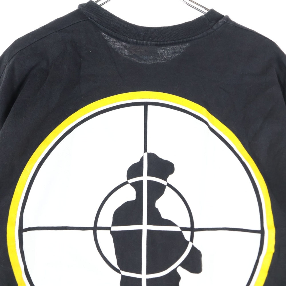 VINTAGE(ヴィンテージ) 80-90s VINTAGE PUBLIC ENEMY TARGET LOGO TEE HANES パブリックエナミー ターゲットロゴ クルーネック 半袖Tシャツ カットソー ブラック