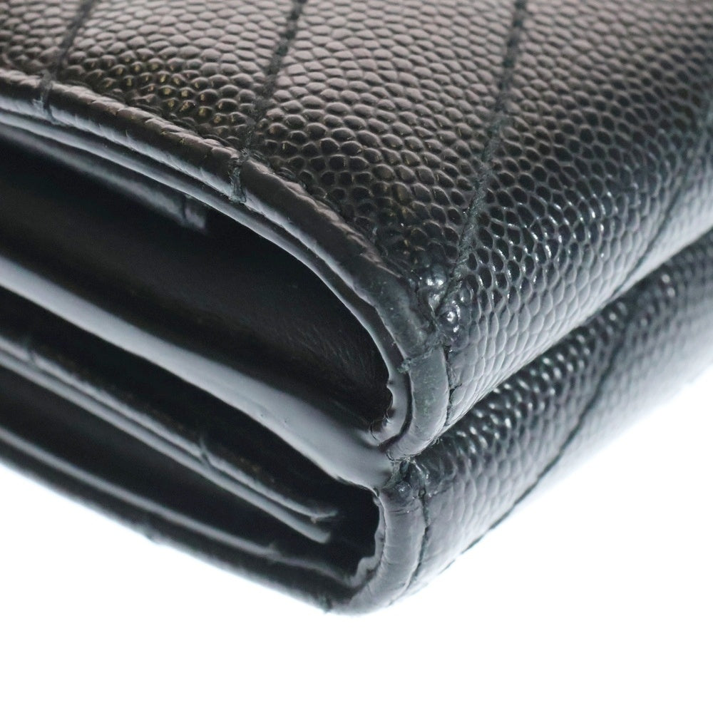 SAINT LAURENT PARIS(サンローランパリ) オリガミタイニーウォレット 三つ折り財布 47267 ブラック レディース