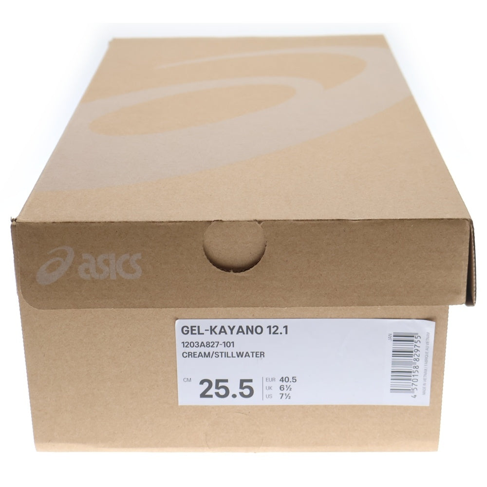 ASICS(アシックス) GEL-KAYANO12.1 ゲルカヤノ ローカットスニーカー US7.5/25.5cm ホワイト/ブラウン