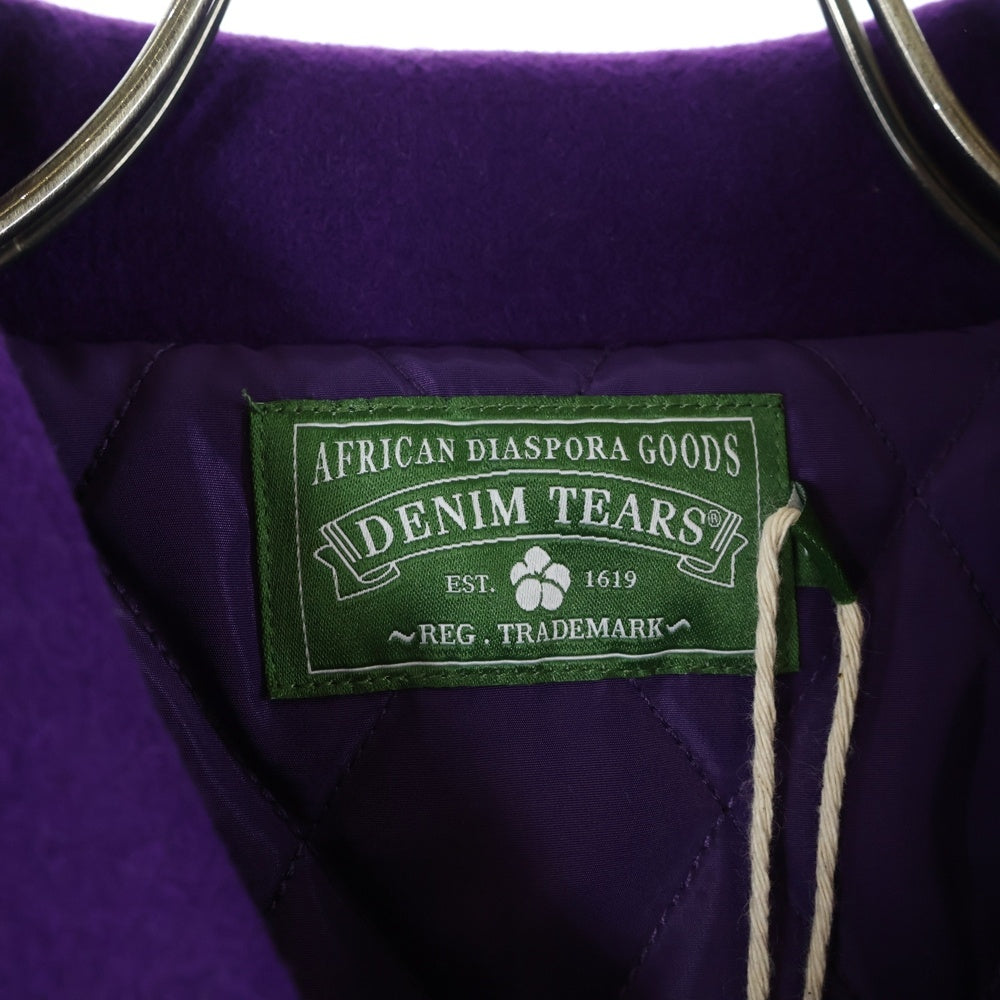 DENIM TEARS(デニムティアーズ) Grandmaster Varsity Jacket グランドマスター バーシティ ジャケット SS25OCB002 パープル