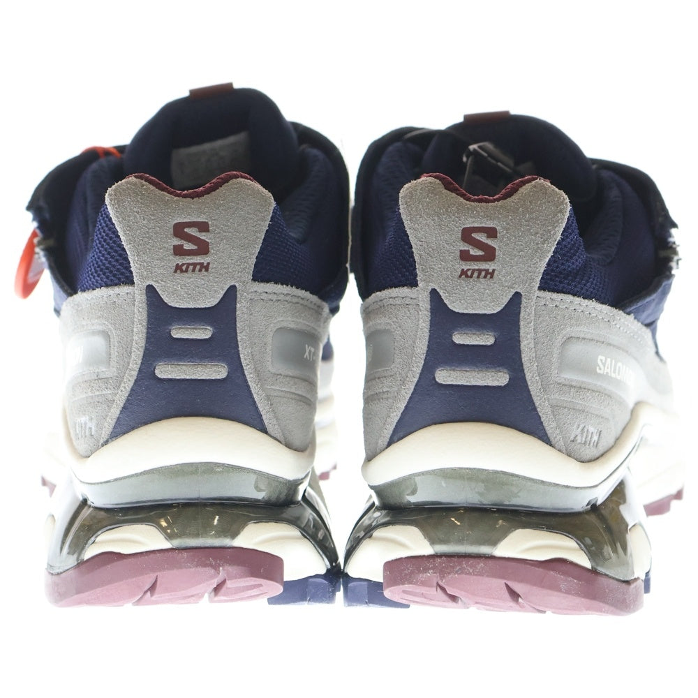 SALOMON(サロモン) ×KITH XT-4K 477738 ジップローカットスニーカー シューズ ネイビー US8.5/26.5cm