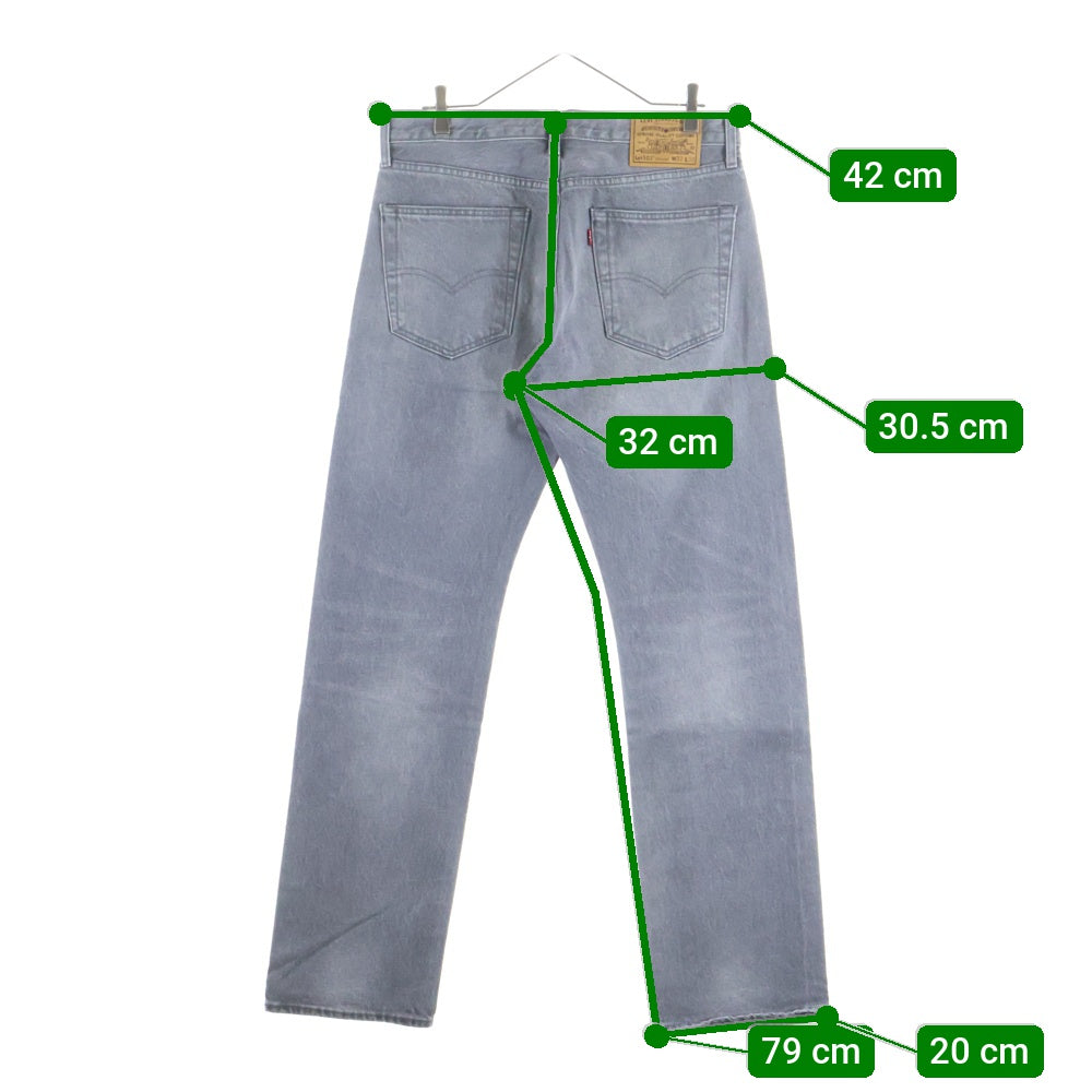 Levi's(リーバイス) ×Jjjjound 501 93 ボタンフライ デニムパンツ グレー