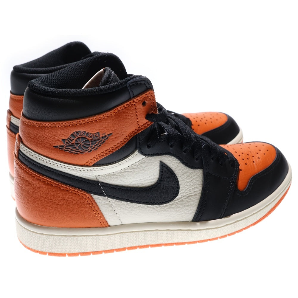 NIKE(ナイキ) AIR JORDAN 1 RETRO HIGH OG Shattered Backboard DZ5485-008 エア ジョーダン 1 レトロ シャッタードバックボード ハイカットスニーカー オレンジ US8/26.0cm