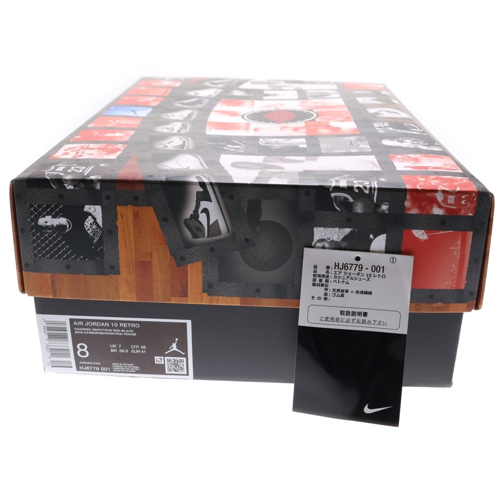 NIKE(ナイキ) AIR JORDAN 10 RETRO HIGH OG HJ6779-001 エア ジョーダン 10 レトロ ハイカットスニーカー ブラック US8/26.0cm