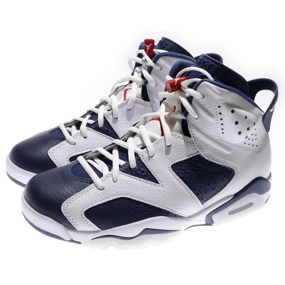 NIKE(ナイキ) AIR JORDAN 6 RETRO OLYMPIC CT8529-164 エアジョーダン6 レトロ オリンピック ハイカットスニーカー ホワイト/ネイビー US8/26.0cm