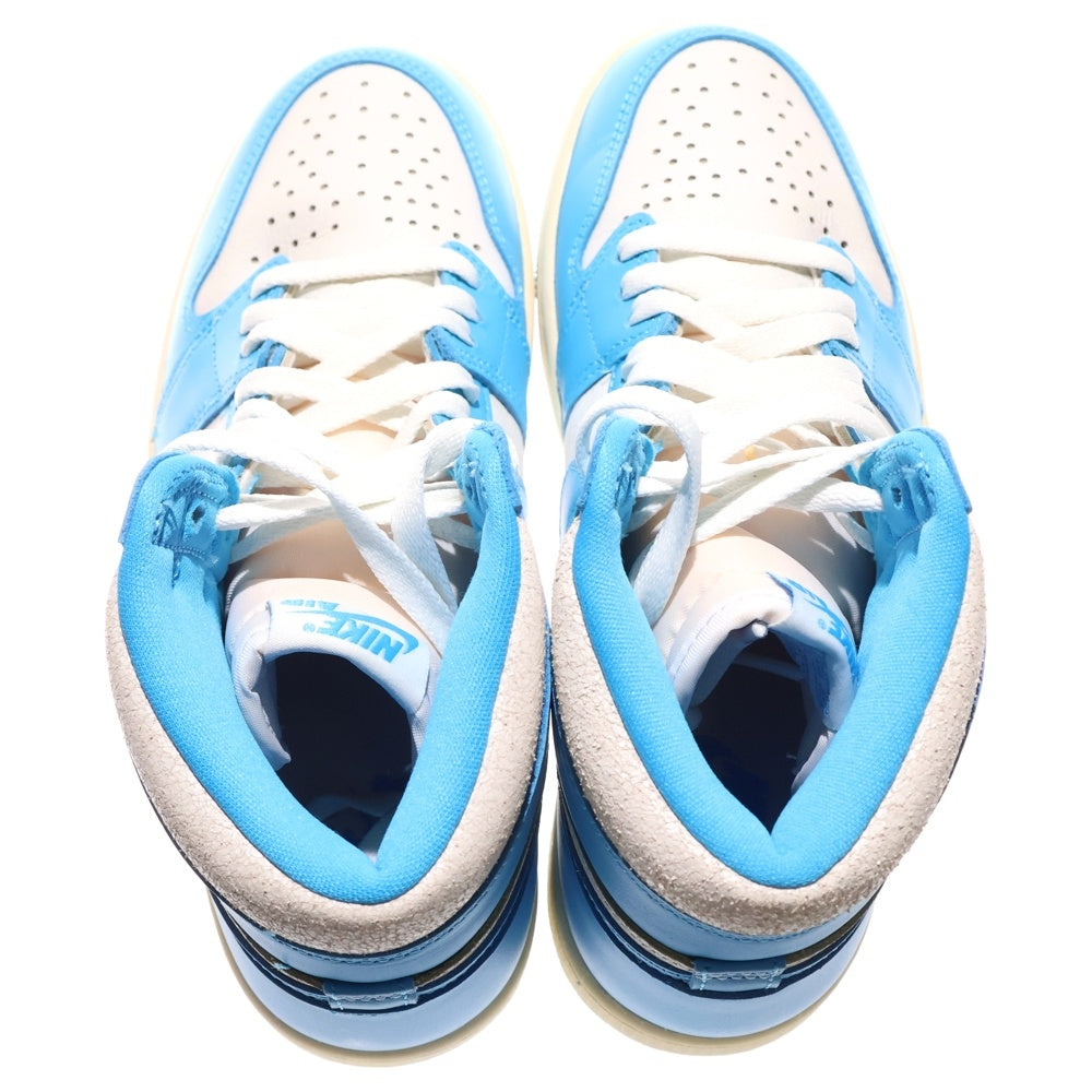 NIKE(ナイキ) AIR JORDAN 1 RETRO HIGH OG UNC REIMAGINED DZ5485-402 エアジョーダン1 レトロ UNC リイマジンド ハイカットスニーカー ブルー/ホワイト US8/26.0cm