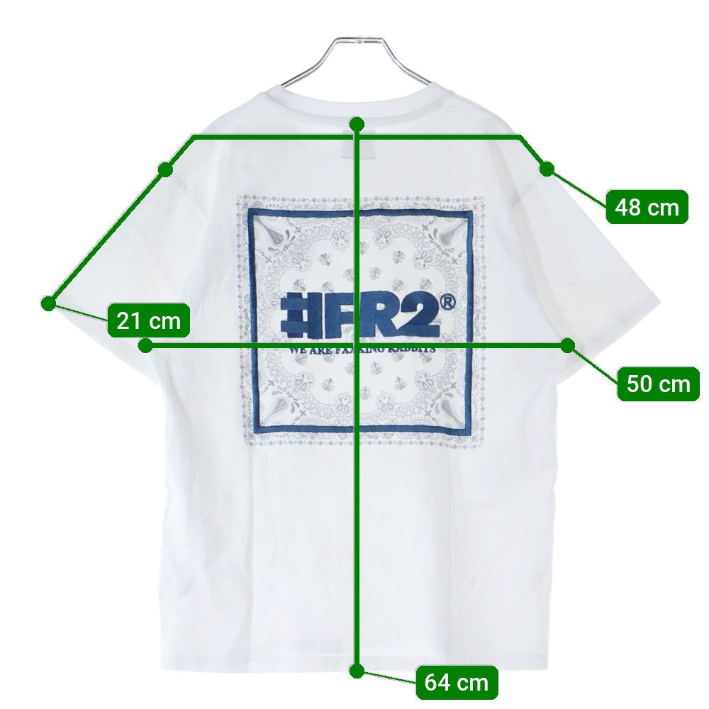 FR2(エフアールツー) ロゴプリント 半袖Tシャツ カットソー ホワイト