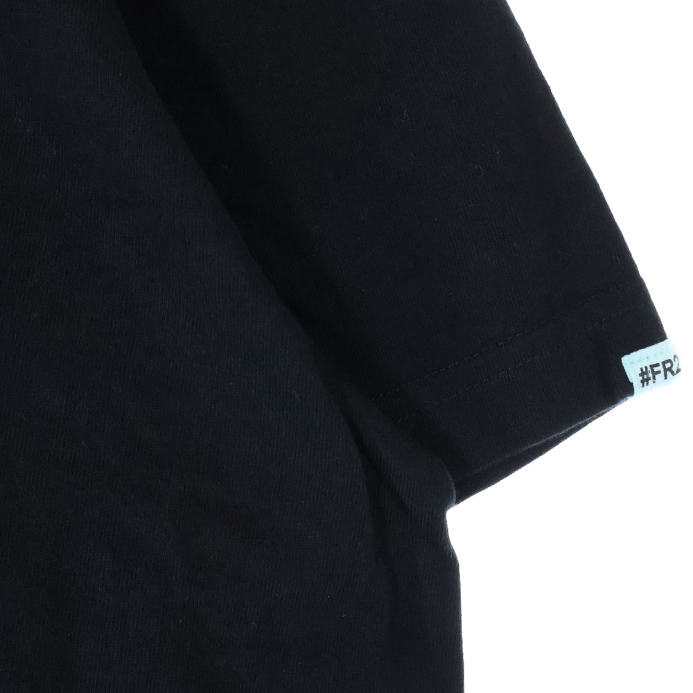 FR2(エフアールツー) ロゴ刺繍 半袖Tシャツ カットソー ブラック