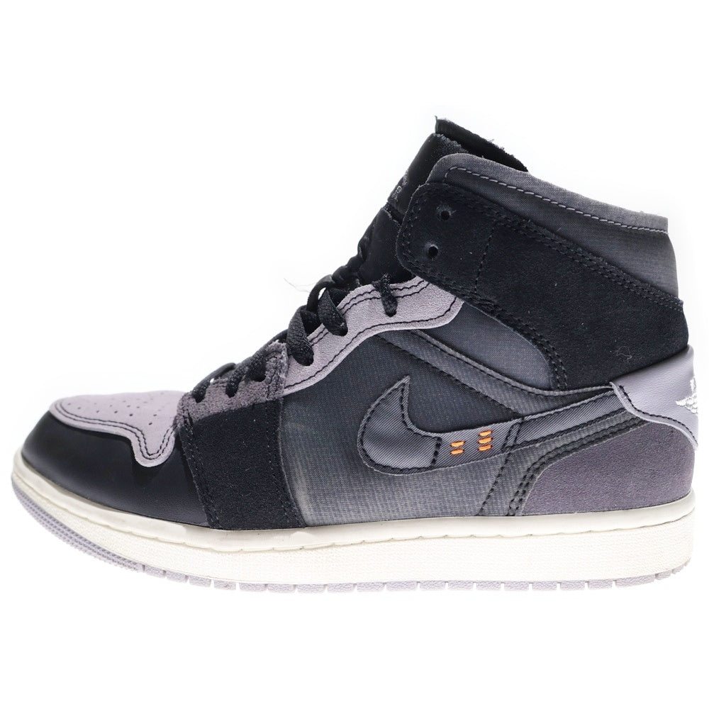 NIKE(ナイキ) AIR JORDAN 1 MID SE CRAFT INSIDE OUT DM9652-001 エアジョーダン1クラフト インサイドアウト ミッドカットスニーカー ブラック US7/25.0cm