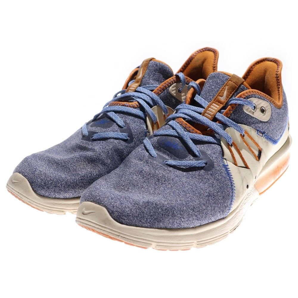 NIKE(ナイキ) AIR MAX SEQUENT AR0253-400 ローカットスニーカー ブルー US9/27.0cm