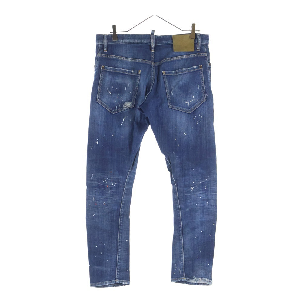 DSQUARED2(ディースクエアード) 18AW TWIST JEANS ツイストジーンズ ストレートパンツ S71LB0503 インディゴ