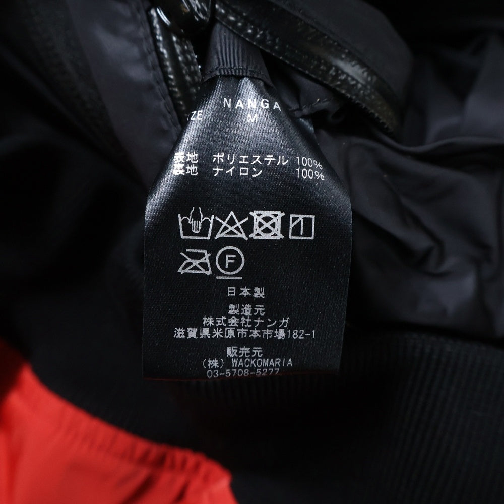 WACKO MARIA(ワコマリア) 22SS ×NANGA TRACK JACKET 22SS-WMO-NO04 ×ナンガ ポリエステルジップアップトラックジャケット レッド/ブラック