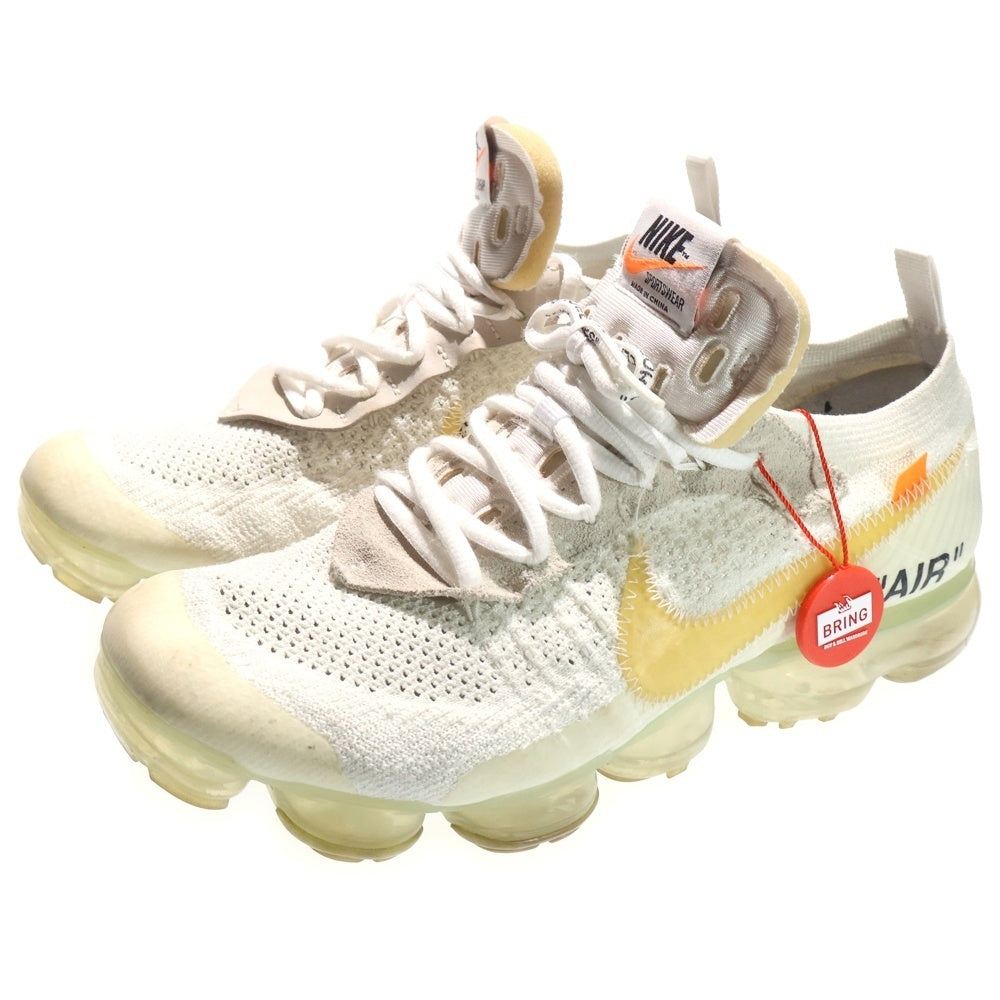 NIKE(ナイキ) ×OFF-WHITE THE 10 AIR VAPORMAX FK AA3831-100 オフホワイト ザテン エアヴェイパーマックス フライニット ローカットスニーカー ホワイト US8.5/26.5cm