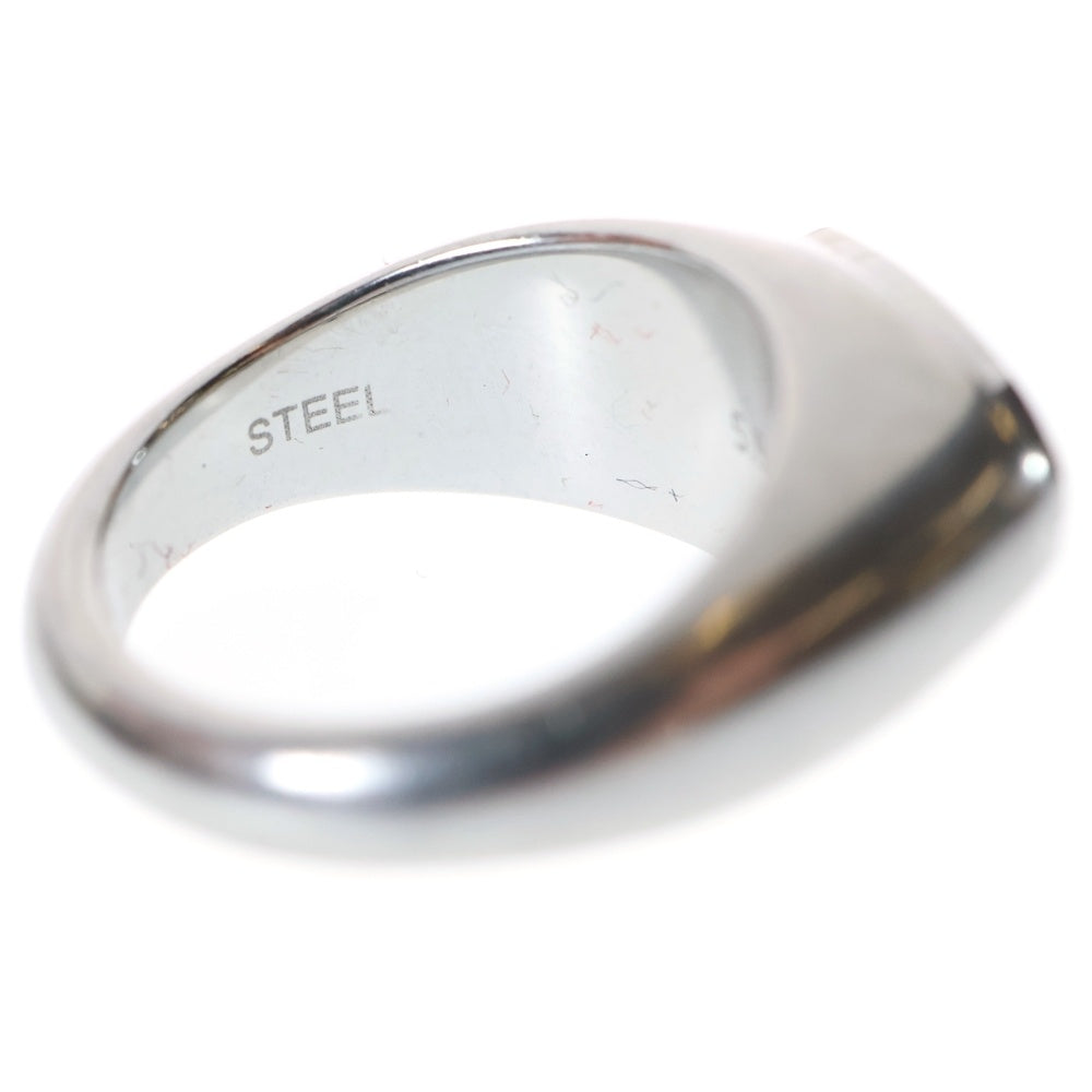 DIESEL(ディーゼル) Dロゴシグネットリング シルバー