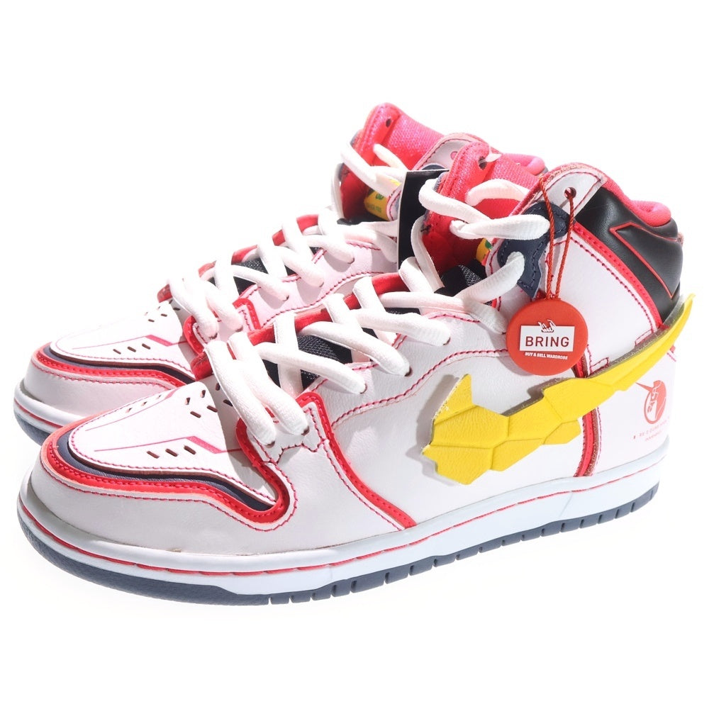 NIKE SB(ナイキエスビー) ×GUNDAM UNICORN DUNK HIGH PRO QS UNICORN DH7717-100 ガンダムユニコーン ダンク ハイカットスニーカー US8/26.0cm ホワイト