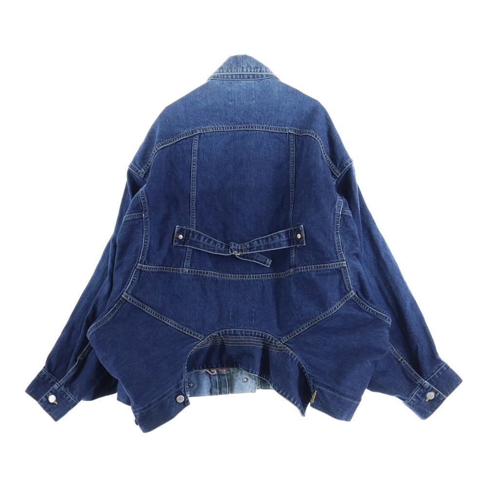 beautiful people(ビューティフルピープル) double-end selvedge bleach denim blouson ダブルエンド デニム ブルゾン ジャケット 1215102023 インディゴ