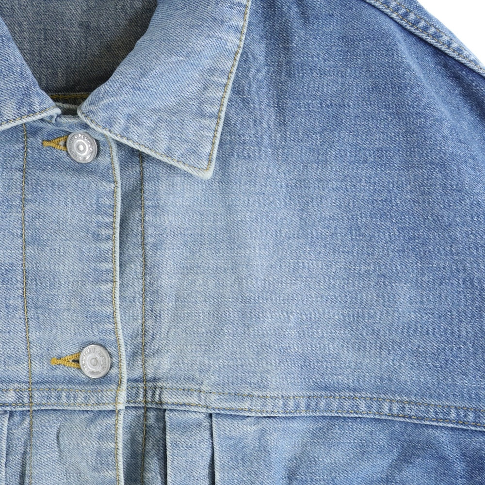 beautiful people(ビューティフルピープル) double-end selvedge bleach denim blouson ダブルエンド デニム ブルゾン ジャケット 1215102023 インディゴ
