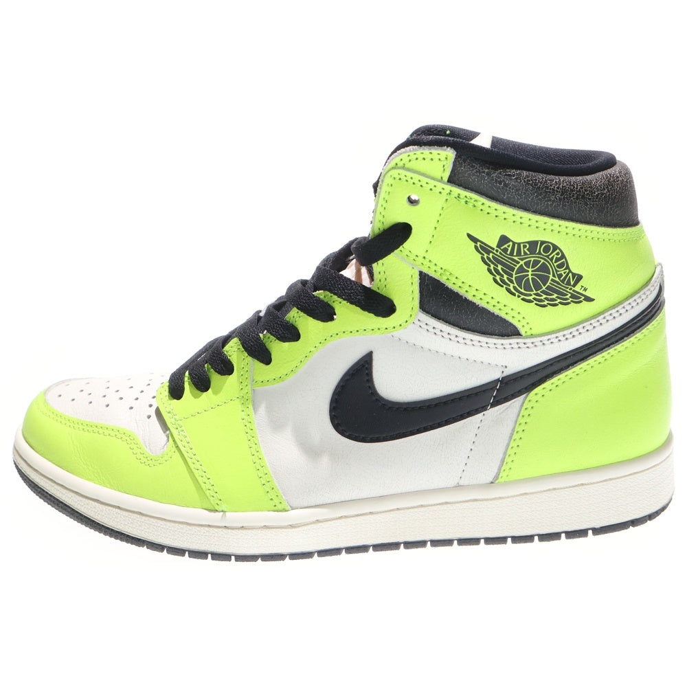 NIKE(ナイキ) AIR JORDAN1 HIGH OG VOLT 555088-702 エアジョーダン1 ボルト ハイカットスニーカー US10/28.0cm イエロー