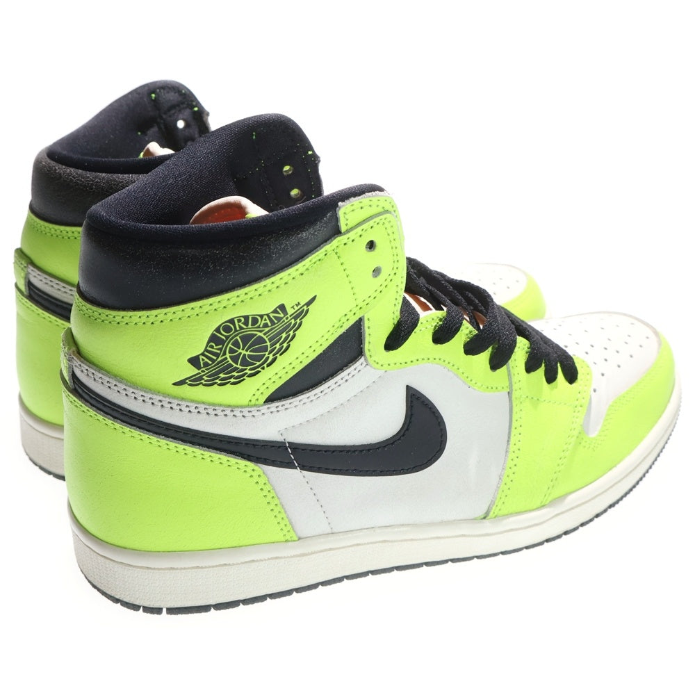 NIKE(ナイキ) AIR JORDAN1 HIGH OG VOLT 555088-702 エアジョーダン1 ボルト ハイカットスニーカー US10/28.0cm イエロー