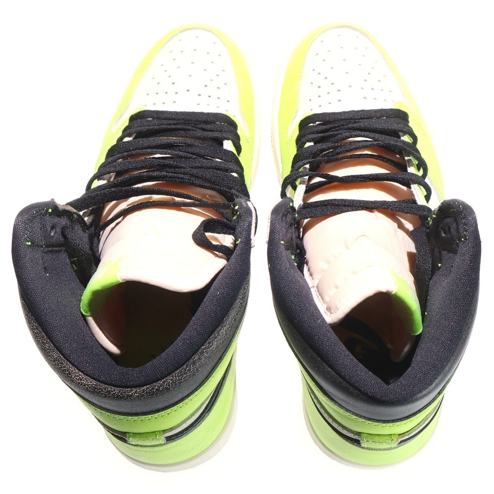 NIKE(ナイキ) AIR JORDAN1 HIGH OG VOLT 555088-702 エアジョーダン1 ボルト ハイカットスニーカー US10/28.0cm イエロー