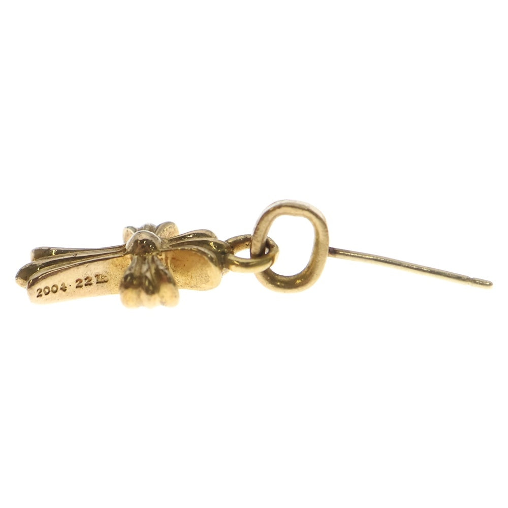 CHROME HEARTS(クロムハーツ) 22K BBY F PPRCHN A/DIA 22Kベイビーファット アフターダイヤ ピアス ゴールド