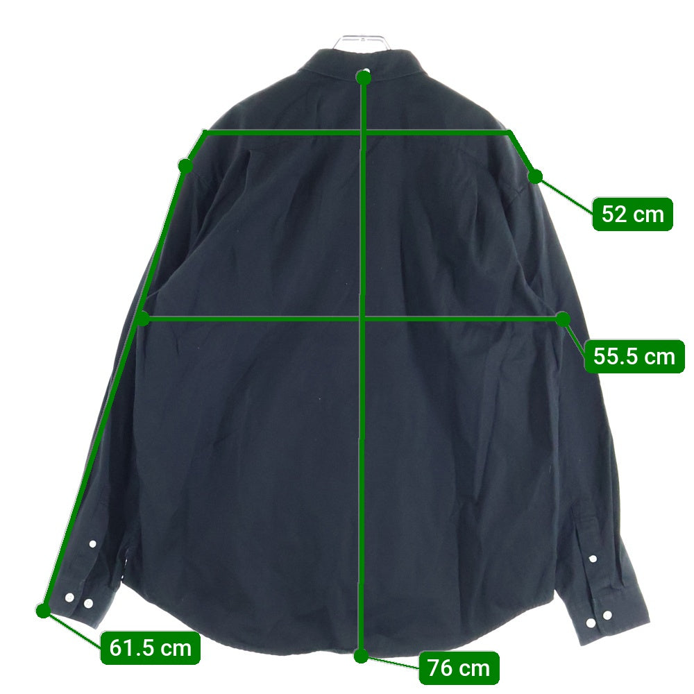 SUPREME(シュプリーム) 23AW Small Box Logo Shirt スモールボックスロゴ 長袖シャツ ブラック