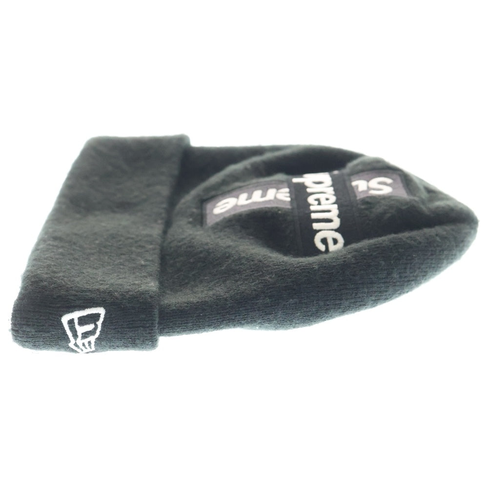 SUPREME(シュプリーム) 20AW×New Era Cross Box Logo Beanie ニューエラ クロスボックス ビーニー ブラック