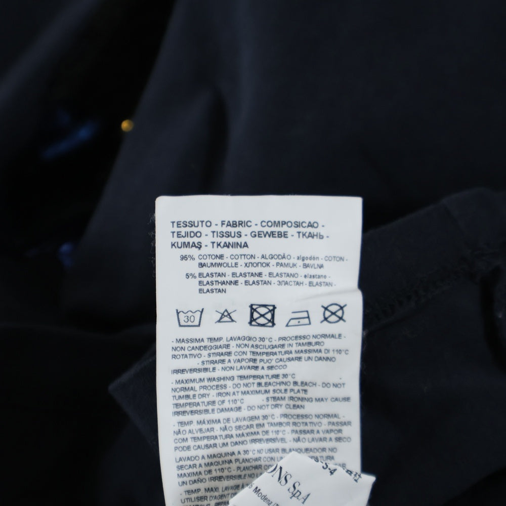 EMPORIO ARMANI(エンポリオアルマーニ) マンガベア フロントロゴ 半袖Tシャツ カットソー 3H2T6Q 2JQAZ ネイビー レディース