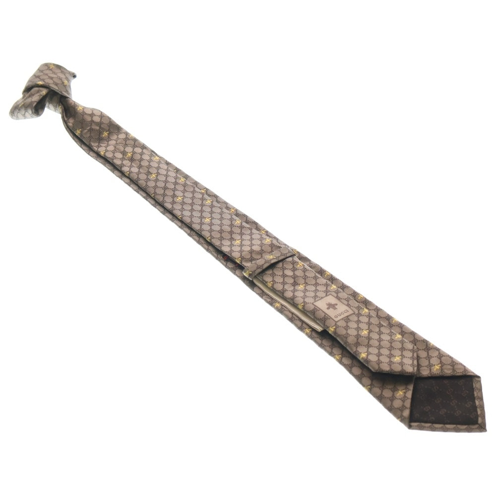 GUCCI(グッチ) GGロゴ シルク ネクタイ 545078 4E002 ベージュ