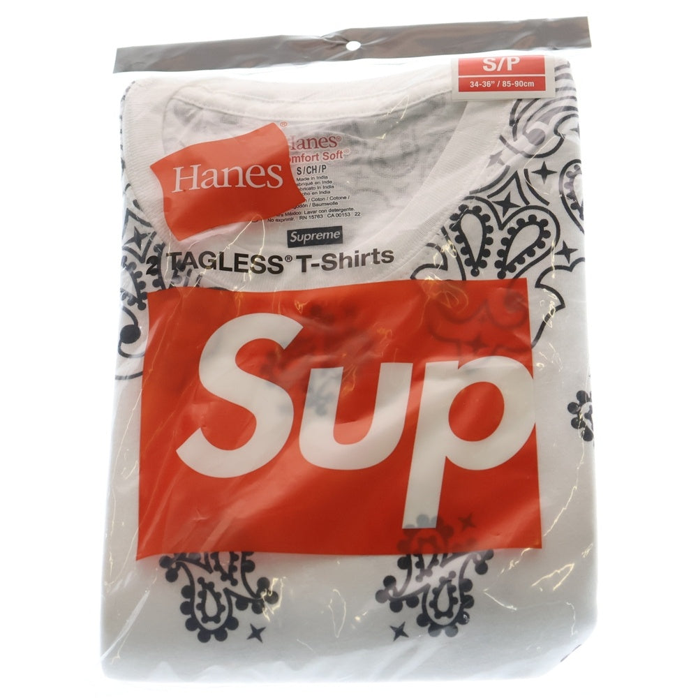 SUPREME(シュプリーム) 22AW×Hanes Bandana Tagless Tee ヘインズ