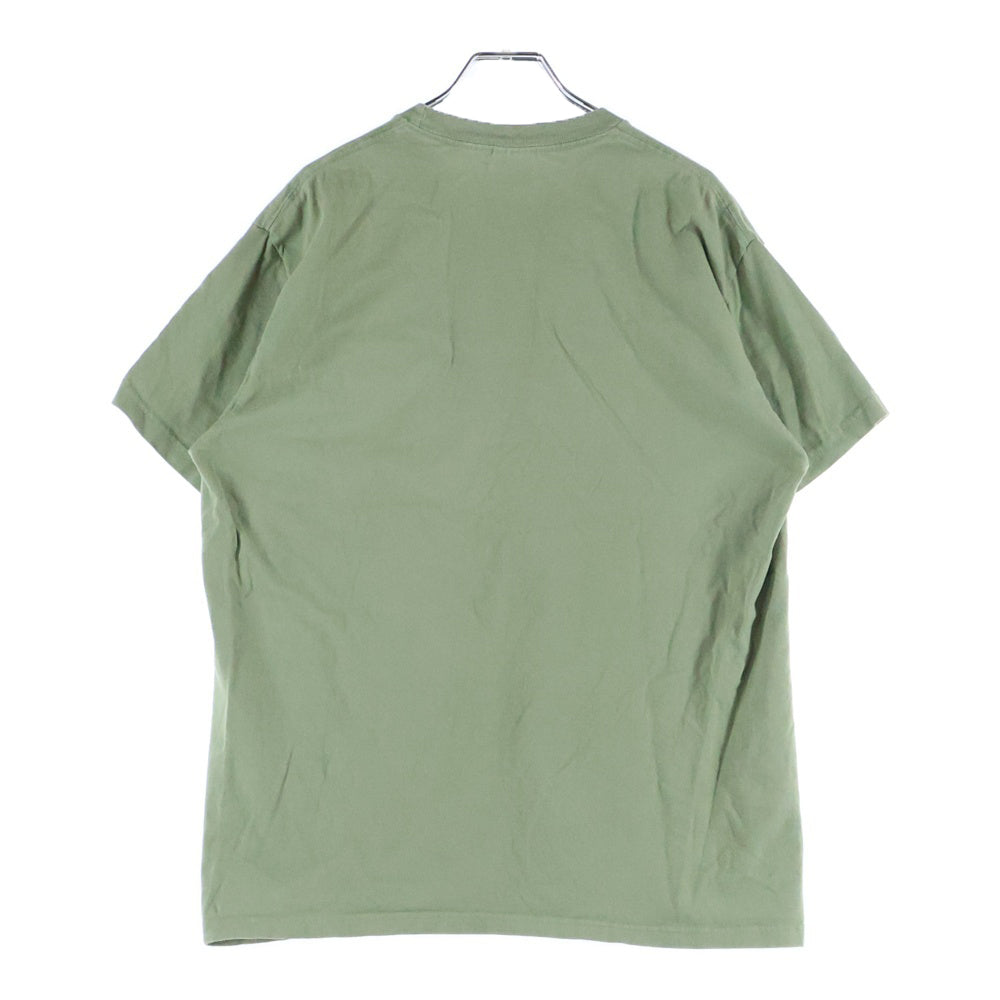 SUPREME(シュプリーム) 23SS Watercoleor ウォーターカラー フロントプリントロゴ クルーネック半袖Tシャツ カーキ