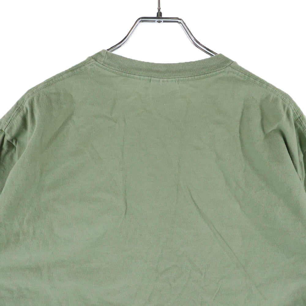 SUPREME(シュプリーム) 23SS Watercoleor ウォーターカラー フロントプリントロゴ クルーネック半袖Tシャツ カーキ