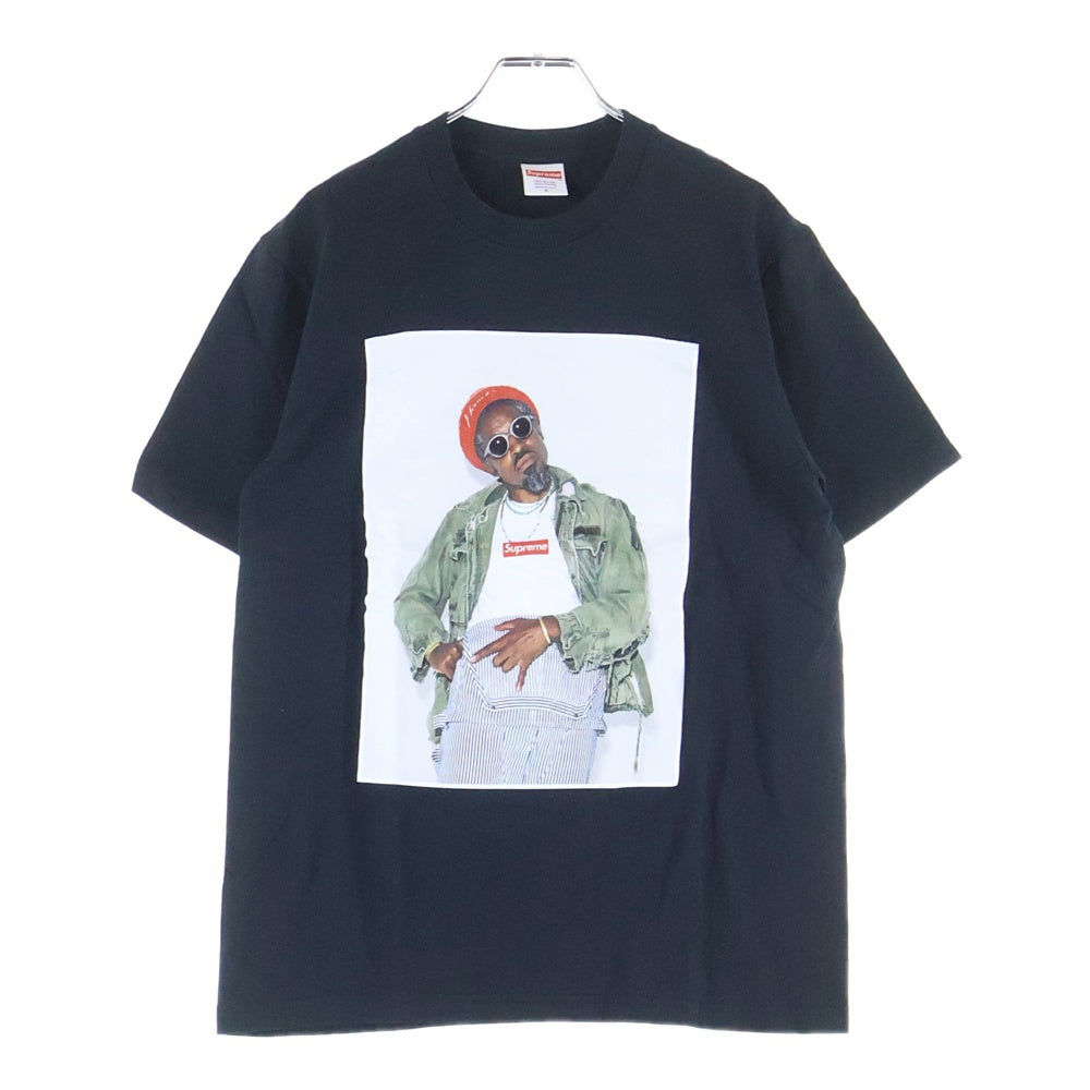 SUPREME(シュプリーム) 22AW Andre 3000 Tee アンドレ 3000 プリント クルーネック 半袖Tシャツ カットソー ブラック