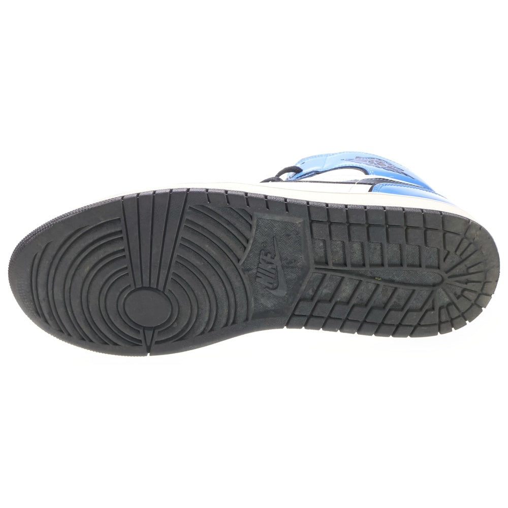 NIKE(ナイキ) AIR JORDAN 1 MID SE SIGNAL BLUE DD6834-402 エアジョーダン 1 シグナルブルー ミッドカットスニーカー ホワイト/ブルー US10.5/28.5cm