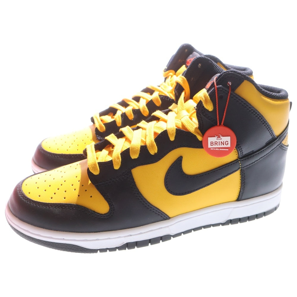 NIKE(ナイキ) DUNK HIGH RETRO UNIVERSITY GOLD AND BLACK DD1399-700 ダンク ユニバーシティゴールド&ブラック ハイカットスニーカー US10/28cm ブラック/イエロー