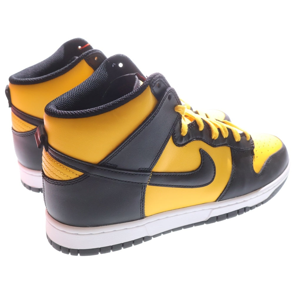 NIKE(ナイキ) DUNK HIGH RETRO UNIVERSITY GOLD AND BLACK DD1399-700 ダンク ユニバーシティゴールド&ブラック ハイカットスニーカー US10/28cm ブラック/イエロー