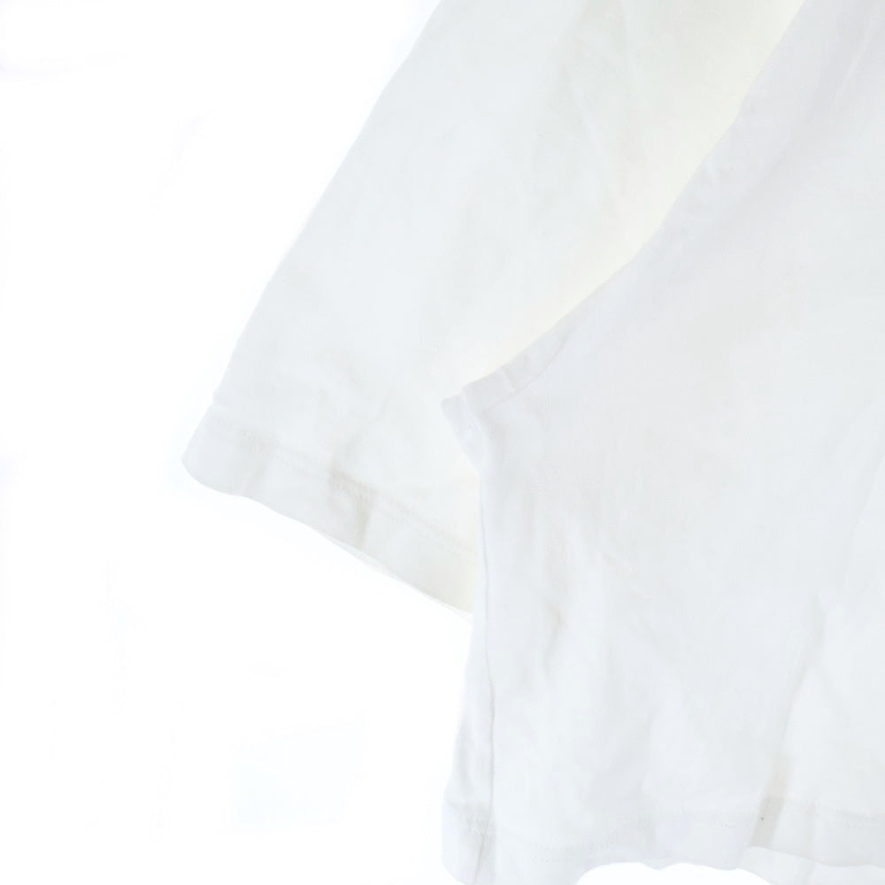 CELINE(セリーヌ) フロントロゴプリント 半袖クロップドTシャツカットソー コットン 2X761671Q ホワイト レディース