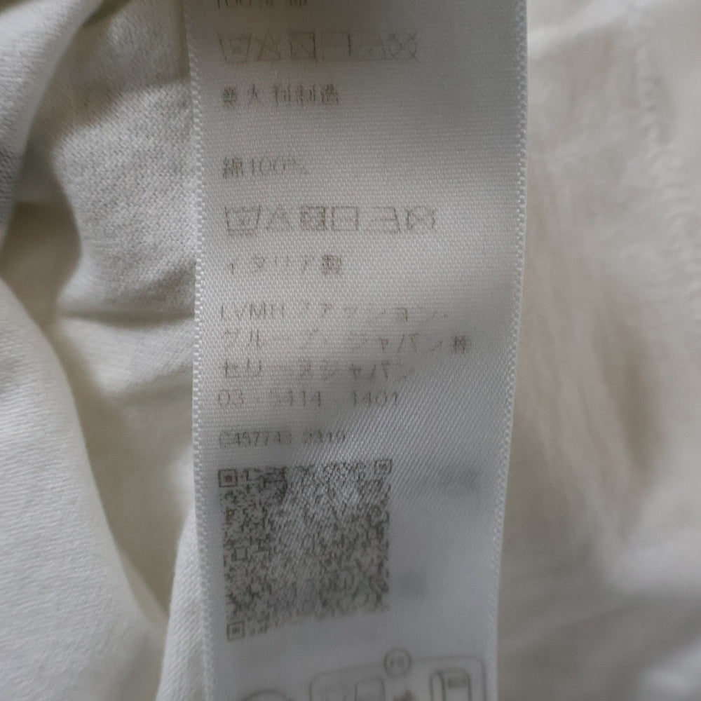 CELINE(セリーヌ) フロントロゴプリント 半袖クロップドTシャツカットソー コットン 2X761671Q ホワイト レディース