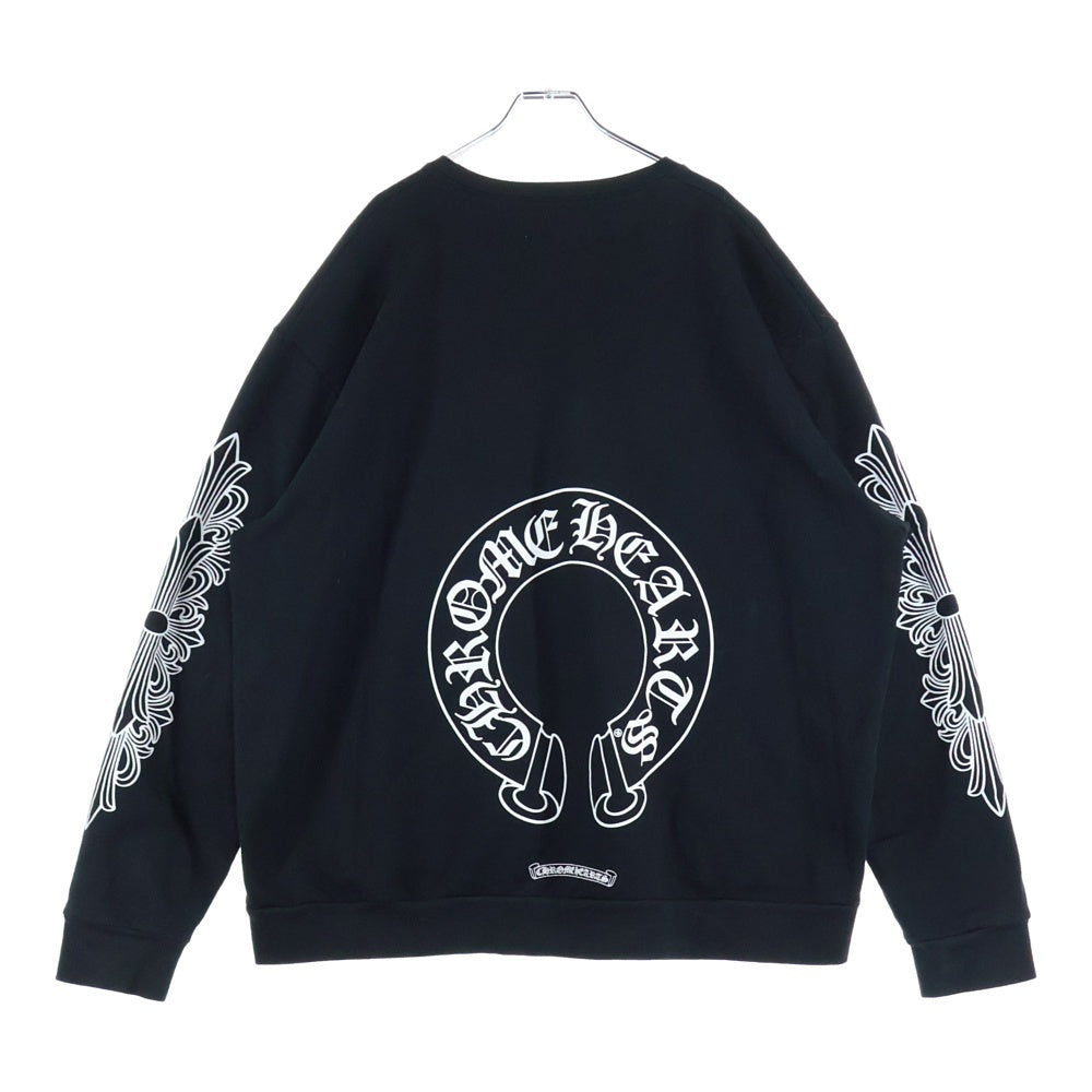 【最終値下げ】【CHROME HEARTS】クロムハーツ ホースシュー　国内正規 CHROME HEARTS(クロムハーツ) Horseshoe Crewneck Sweatshirt ホース