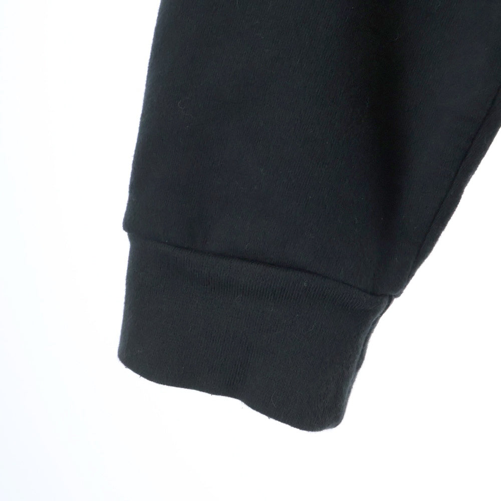 CHROME HEARTS(クロムハーツ) Horseshoe Crewneck Sweatshirt ホースシュープリント 袖フローラル クルーネックスウェットトレーナー ブラック