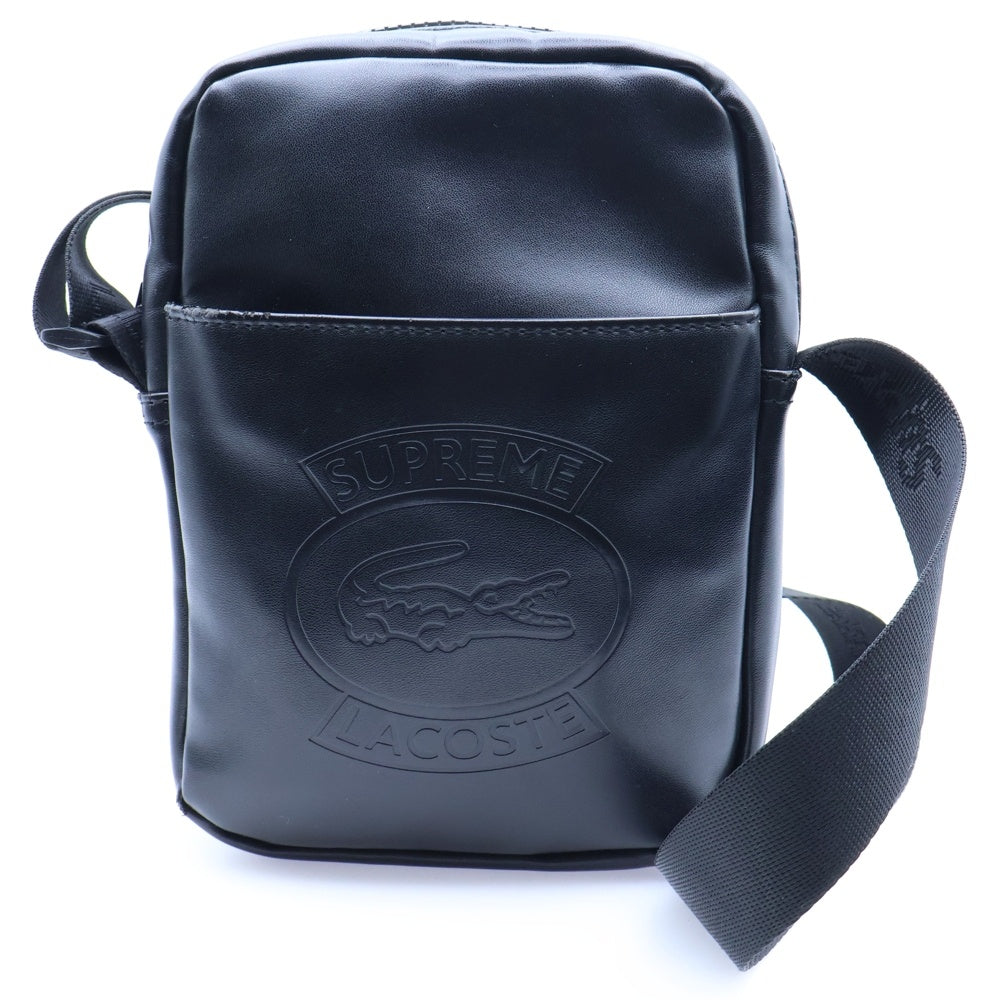 SUPREME(シュプリーム) 18SS ×LACOSTE Shoulder Bag ラコステ ショルダーバッグ ブラック