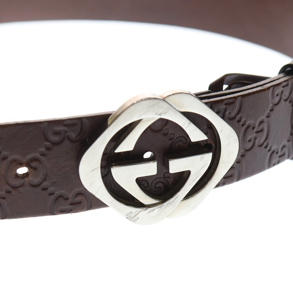 GUCCI(グッチ) GGロゴ レザーベルト 182320 ブラウン