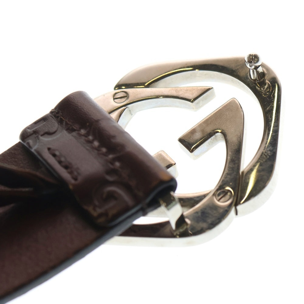 GUCCI(グッチ) GGロゴ レザーベルト 182320 ブラウン