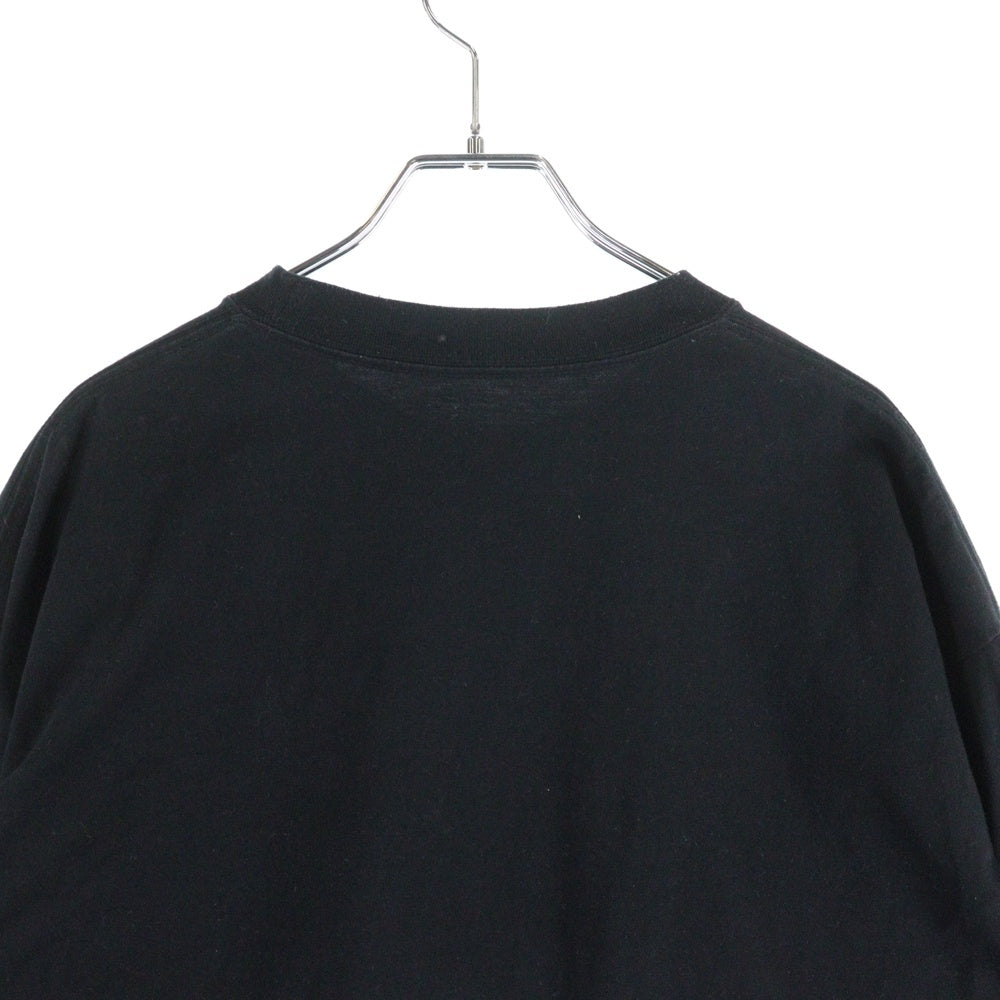 The Ennoy Professional(エンノイプロフェッショナル) 23SS フロントロゴ刺繍 クルーネック長袖Tシャツ ブラック