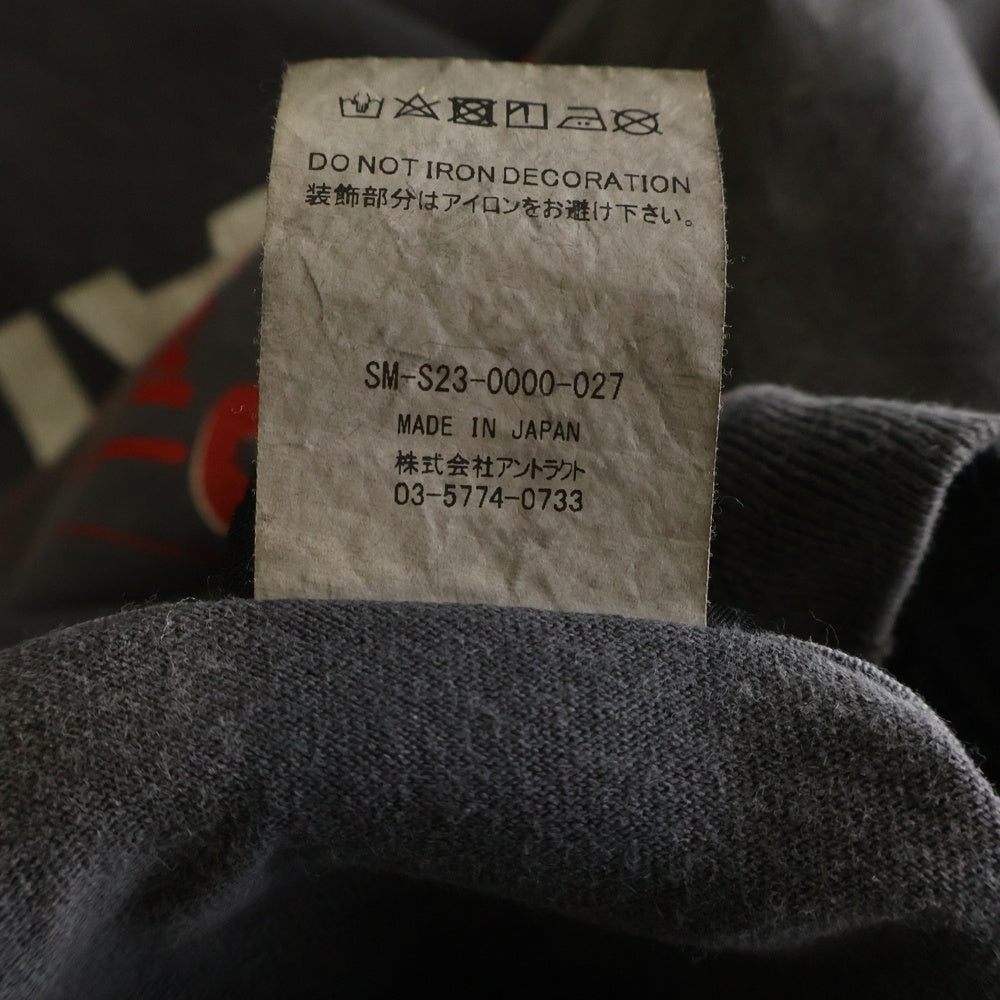 SAINT MICHAEL(セントマイケル) 23SS LS TEE/UNKNOWN SM-S23-0000-027 ダメージ加工ロングスリーブ長袖Tシャツ グレー