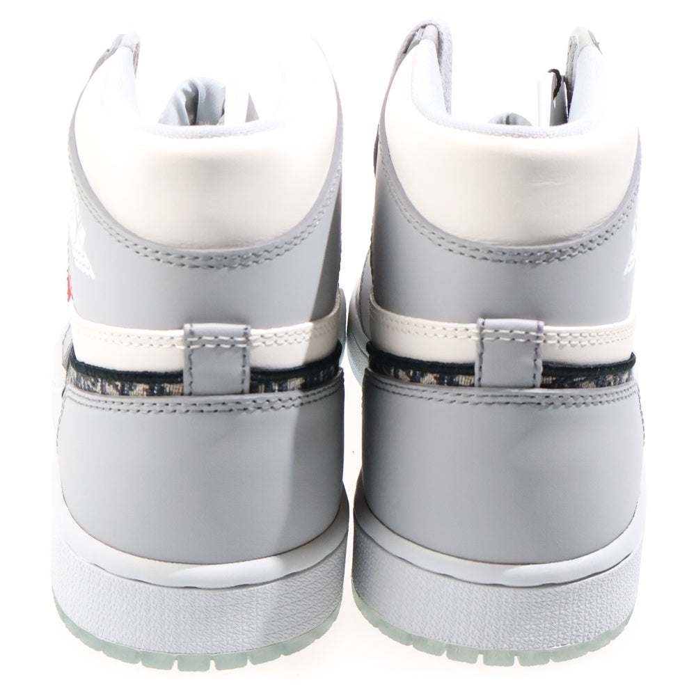 NIKE(ナイキ) ×DIOR AIR JORDAN 1 HIGH OG CN8607-002 ディオール エアジョーダン1 ハイカットスニーカー US8/26.0cm ホワイト/グレー