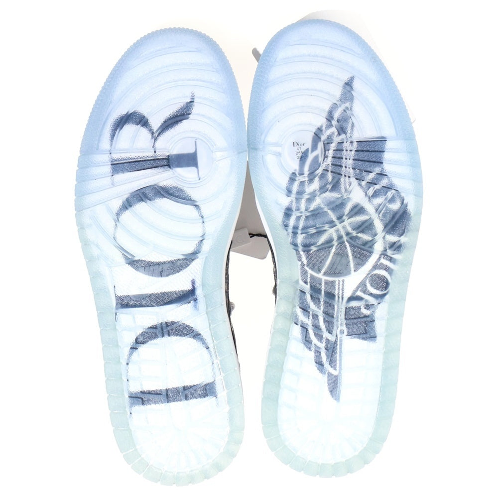 NIKE(ナイキ) ×DIOR AIR JORDAN 1 HIGH OG CN8607-002 ディオール エアジョーダン1 ハイカットスニーカー US8/26.0cm ホワイト/グレー