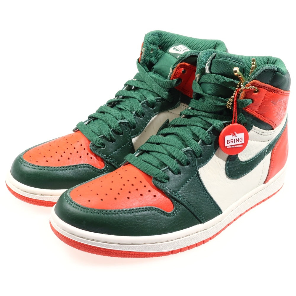 NIKE(ナイキ) ×SOLEFLY AIR JORDAN 1 RETRO HIGH OG-SF AV3905-138 ソールフライ エアジョーダン1 ハイカットスニーカー US8/26.0cm オレンジ/ホワイト